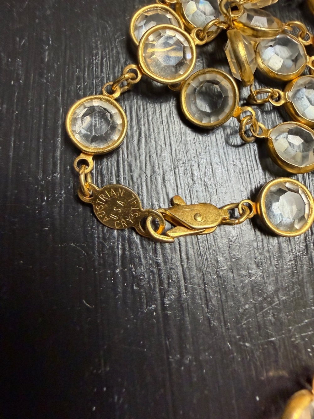 Vintage Austrian Crystal Necklace - Picture 3 of 6